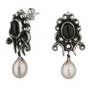 Franki Baker Black Onyx, Pearl & Oxidized 925 Sterling Silver
