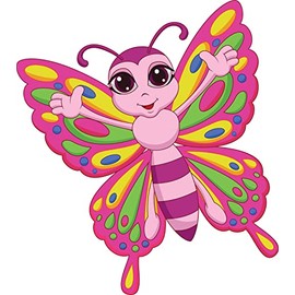 Decorating Ideas - Bumblebee Bees Bee Hive Colorful Sticker Decal for Home Décor Birthday - 16 Inch x 16 Inch