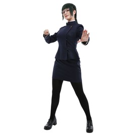 Haikyuu - Disfraz de anime japonés para cosplay JK, uniforme de chamarra, faldas, camisa con medias (X-grande)