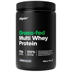 Vilgain® Multi Whey Protein Powder, Grass Fed, Fast Muscle Recovery and Building, Natural Taste, Quality Powder, No Flavour, 900 g