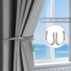 HOJLKLD 2 Pack Curtain Holdbacks, Aluminum Alloy Wall Mounted Decorative