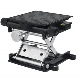Lab Lift Stand Table Black Aluminum Automatic Leveling Rotatable Scientific Lifting Platform for Physics Chemistry Biology Lab