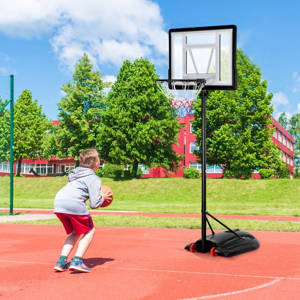 F2C Basketball Hoop Backboard System,Kids Height Adjustable Basketball Hoop &