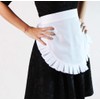 Making Believe French Maid or Waitress White Apron Costume