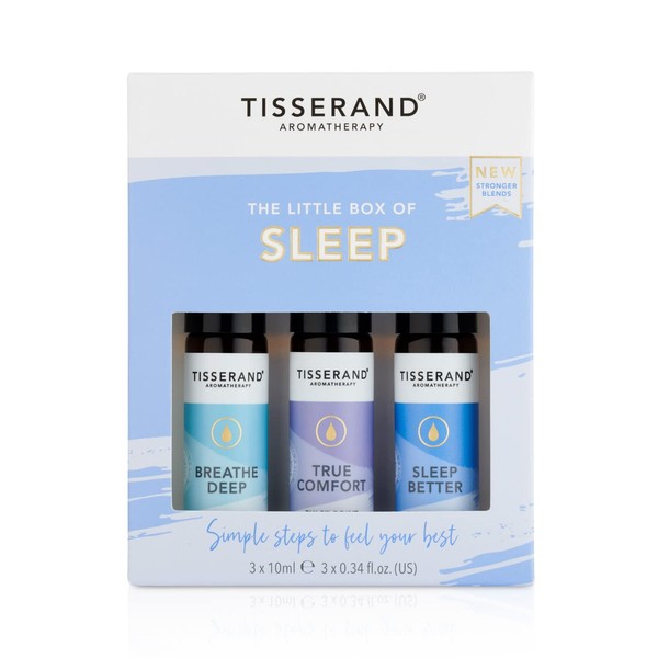 Tisserand Aromatherapy - The Little Box of Sleep - Breathe Deep, True Comfort, Sleep Better - 100% Natural Pure Essential Oils - 3 x 10 ml