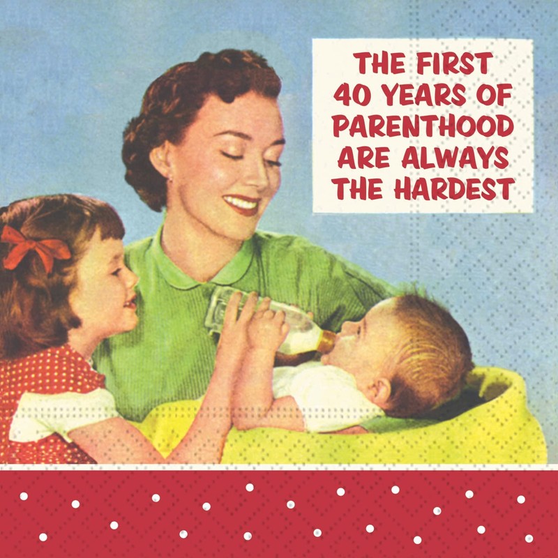 Retro Cocktail Napkin - Funny Cocktail Napkins for Women Boxed