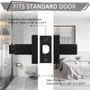 Probrico 6 Pack Square Privacy Door Levers Black Privacy Door
