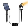 APONUO Metal Solar Spot Lights Outdoor with 9.8ft Cable Solar