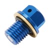 NICECNC Blue M12 x 1.5 Magnetic Oil Drain Plug Bolt