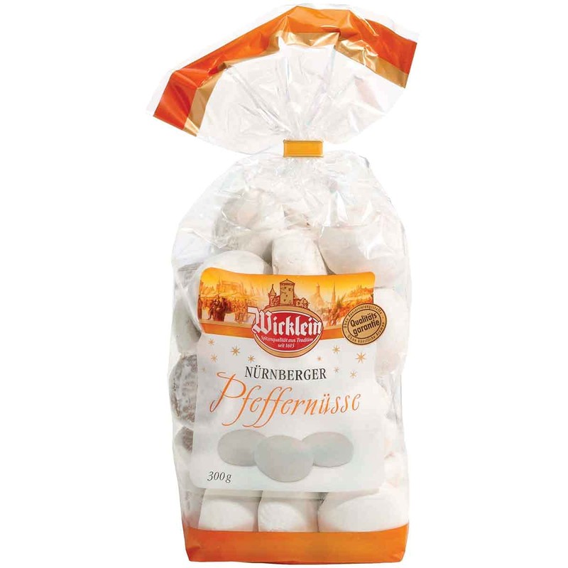 Wicklein Pfeffernusse Nurnberger Iced Gingerbread Cookie Bag, 10.5 oz