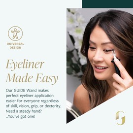 Guide Beauty GUIDE Wand, Easy Tightlining & Winged Eyeliner, Multi-Use Universal Design Cosmetic Tool for Eye & Lip Liner, Ideal for Make-up Novices, Limited Vision or Hand Dexterity