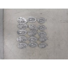 Lot of 15 St Christopher Saint Travel Medal / Nuestra Senora de Guadalupe Medal
