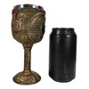 Ebros Ancient Egyptian Wine Goblet In Golden Hieroglyphic Design With