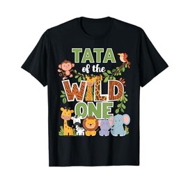 Tata Of The Wild One 1st Birthday Safari Dad T-Shirt
