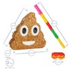 Fax Potato Poop Emoji Pinata, Rainbow Buster Stick and Blindfold