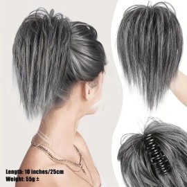 Easy Wear Messy Bun Hair Piece Natural Wavy Claw Clip in Hair Buns Women Chignon Synthetic Hair Bun Extensions Effortless Stylescolor: #88A/89A