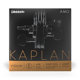 D'Addario Kaplan Amo Violin String - Single E String - KA311 4/4L - Violin Strings - 4/4 Scale, Light Tension