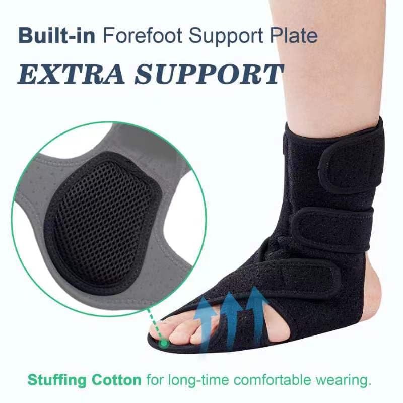 JOMECA Drop Foot Brace with Arch Support, Medical Grade Adjustable