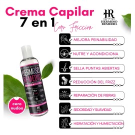 Crema Peinar Hermoso Remedio Antifrizz Reparación Hidratación 120ml