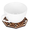 6PCS Bamboo Coaster Teacup Mat AntiScald Heat Insulation Pad Tea