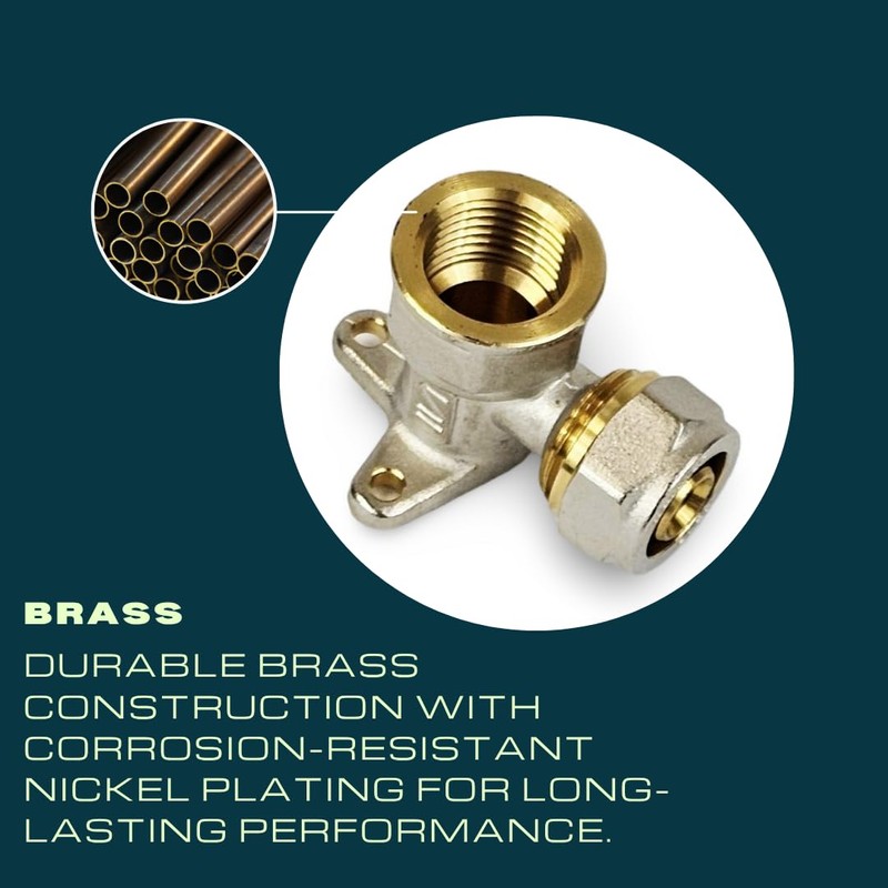 Wärmer System 16mm x 1/2" Wall Plate Elbow – Female