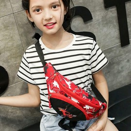 VALICLUD Kids Toddler Boys Girls Fanny Pack Cartoon Dinosaur Purse Waist Pack Crossbody Chest Bum Belt Bag for Camping Trip