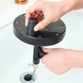 Genérico Cable Auger Serpiente de Fontanero Acero Flexible con Carrete Manivela Manual fontanería para desatascar desagües Ducha Fregadero y retrete Limpiador tuberías
