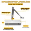 TS8000 Commercial Door Closer, Regular Arm (Silver) | Heavy-duty; ANSI