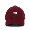 Mexican Eagle Baseball Cap Embroidered Cotton Adjustable Dad Hat Burgundy
