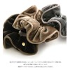 Vingtaine VINGTAINE Color Velour Scrunchie Hair Elastic, Simple Hair Accessory,