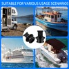 Seenelling 4 Pcs F/1-1/8 Push-in PVC Boat Drain Plug Kit