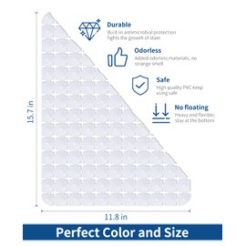 Bligli Sink Mat for Stainless Steel/Ceramic Sinks, 2 Pack 15.7x11.8 inches PVC Sink Protectors for Bottom of Kitchen Sink, Dishes and Glassware drain Mats, Durable and Fast Draining (Transparent)