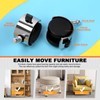 Tanstic 4Pcs 2" Swivel Stem Caster Wheels with Brake, 5/16"
