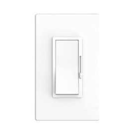 Four Bros 0-10V Electronic Low Voltage LED Wall ELV Dimmer Switch, 120-277V, 3-Way, Screwless Wall Plate Included (1, White)