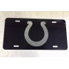 BLVD Indianapolis Colts Logo Car Tag Diamond Etched on Black