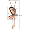 DAZZARRY Women's Butterfly Pendant Y Long Chain Design Lariet Necklace