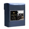 Degrees of Comfort Midnight Blue Satin Sheets Set Full Size,