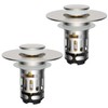 Hibbent 2 Pack Upgraded 3 in 1 Bathroom Sink Drain