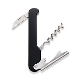 HIC Kitchen Bar Soft-Touch Waiter’s Corkscrew, For Natural and Synthetic Corks; Non-Slip Grip