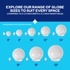 KASTLITE 10" Clear Acrylic Lamp Post Globe | Smooth Textured