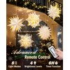 Luxspire 5 Pack Christmas Paper Star Lantern, 17.7” Hanging Paper