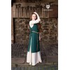 Medieval Solid Cotton Cover with Side Lacing Sleeveless Women's Dress