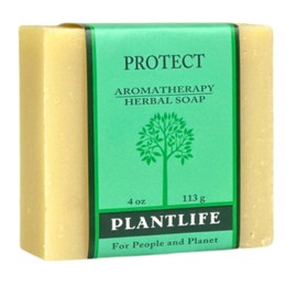 Plantlife Protect Bar Soap - Moisturizing and Soothing Soap for Your Skin - Hand Crafted Using Plant-Based Ingredients - Made in California 4oz Bar