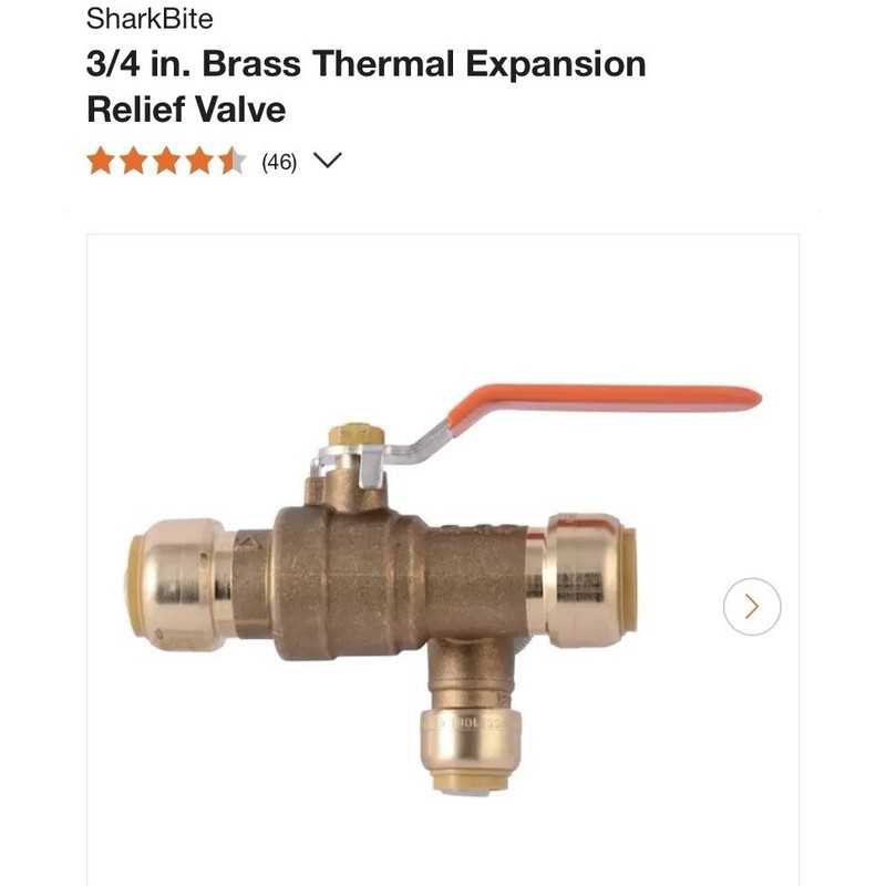 SharkBite Thermal Expansion Tank Replacement Relief Valve (3/4")
