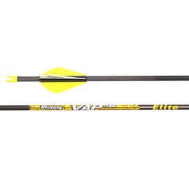 Victory Archery VAP 0.166" Micro Diameter Hunting Arrow (Spine: 300, 6 Pack Fletched, Straightness ± 0.001 - Elite - Yellow)