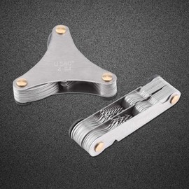 51/52 Uds tapón de rosca de acero inoxidable calibre 60 y 55 grados paso de tornillo para medición industrial(US Units)