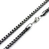 Silver One Men's Chain Necklace, Rhodium Plated, Thick 0.2 inches
