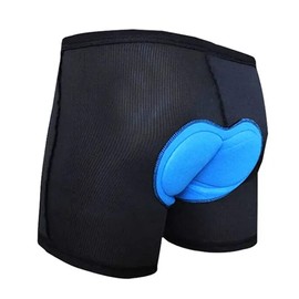 voofly Men's Cycling Underpants MTB Riding Bike Shorts Gel Padded Biking Undershorts Bicycle XXL Black