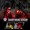 SHENKENUO Motorcycle Rear Tail light Turn Signal Brake Running Light