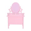 1:12 Scale Dollhouse Toilet Table High Simulation Wooden Miniature Dressing